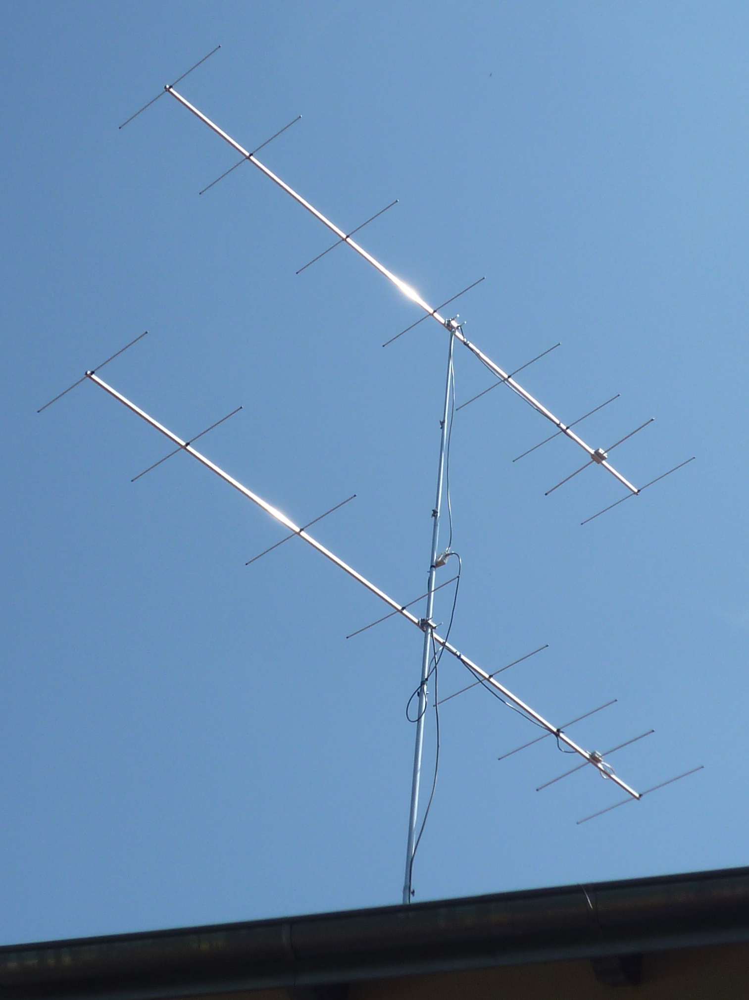 2x8ele nach DK7ZB, in Aktion beim VHF/UHF Contest am 7.7.2013