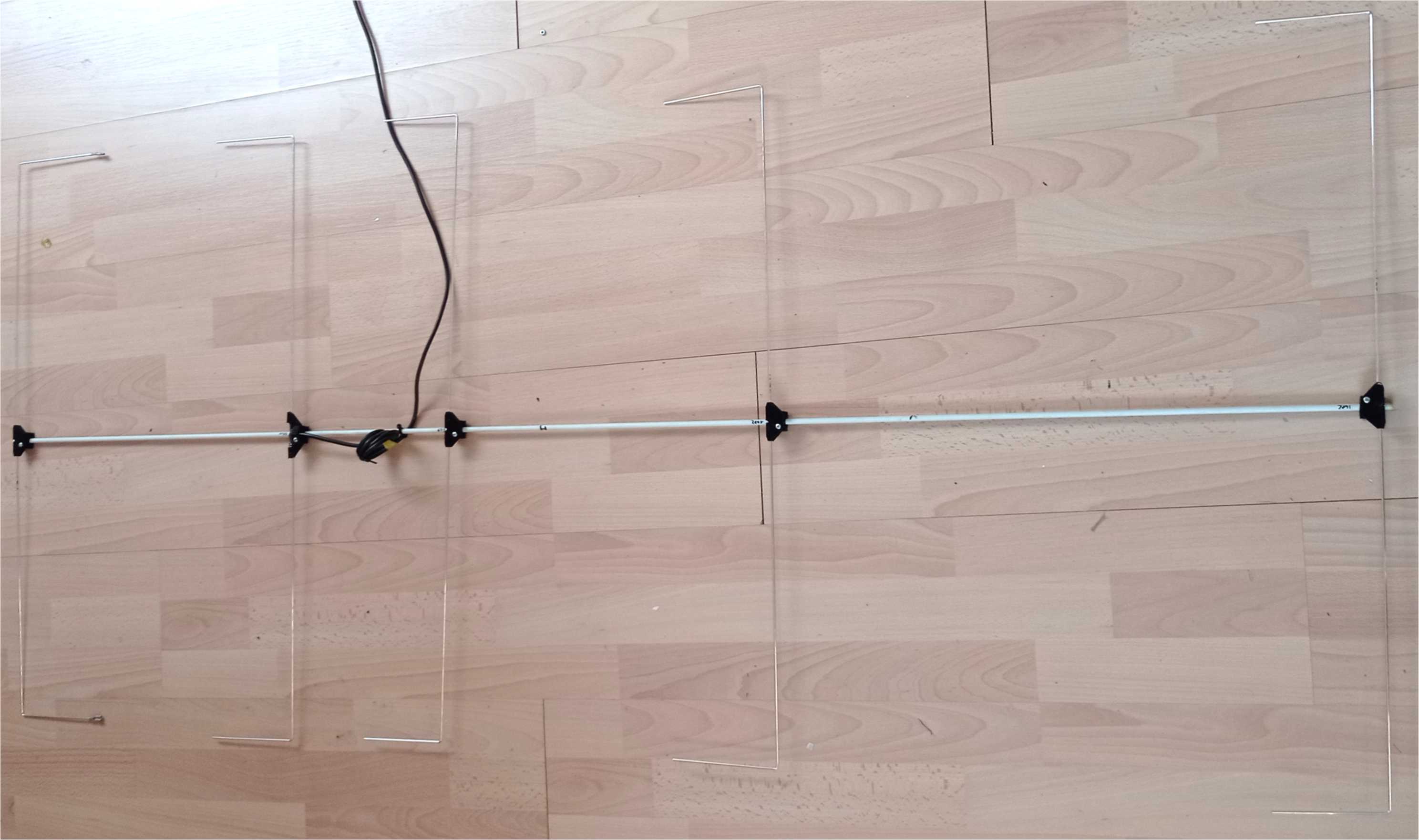 Aufgebaute Antenne